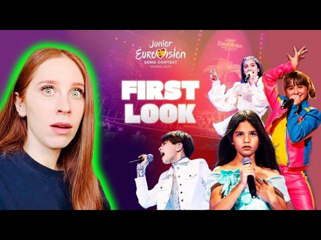 LET US REACT TO THE JUNIOR EUROVISION 2024 REHEARSALS