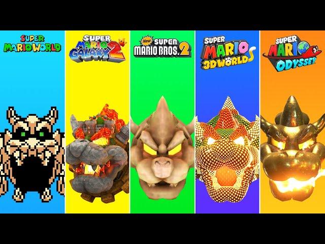 Evolution of Bowser's Castle in Super Mario Games (1985-2022)