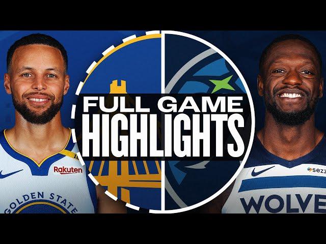 WARRIORS at TIMBERWOLVES | FULL GAME HIGHLIGHTS | December 21, 2024