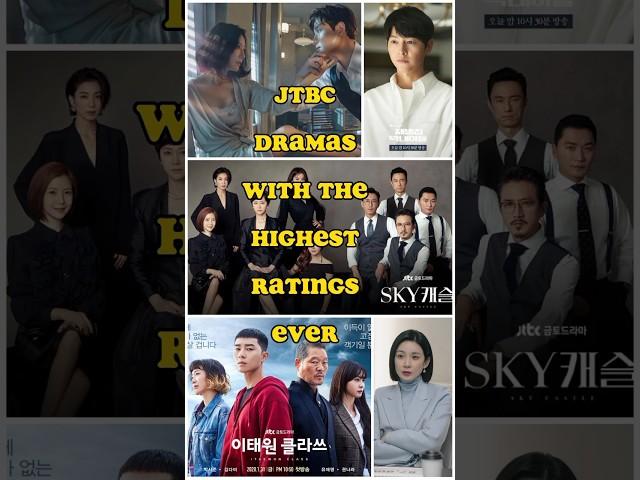 JTBC dramas with the highest ratings (April 2023 updated) #shortvideo #kdrama #shorts