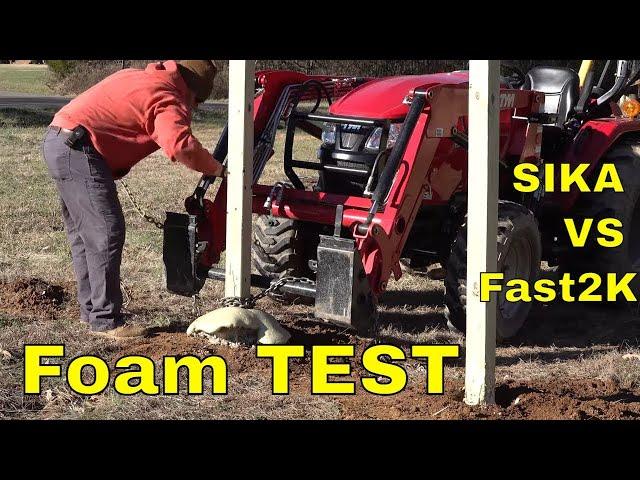 Which Fence Post Foam Really Works? FAST2K vs. Sika