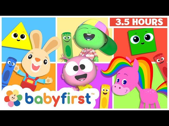 Best of BabyFirst | 3.5 Hours of Songs, Color Crew, GooGoo, Larry , Peekaboo & More | BabyFirst TV