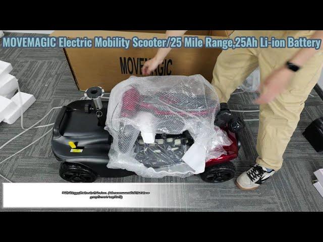 MOVEMAGIC 25 Mile Range Lithium Electric Mobility Scooter