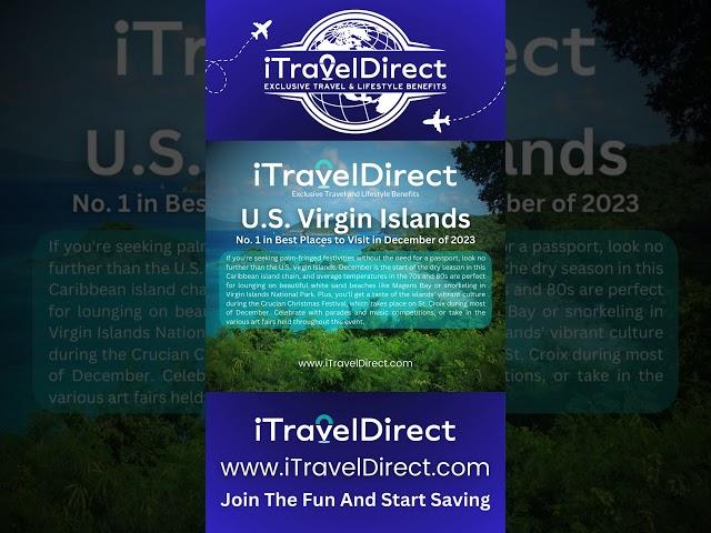 iTravelDirect - U.S. Virgin Islands is #1 in Best Places to Visit in December of 2023