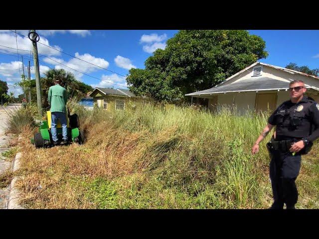 FREE Public NUISANCE yard Transformation IN THE HOOD [SUPER OVERGROWN]