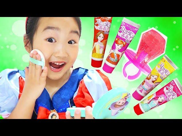 보람이의 어린이 사탕 화장품 랜덤 뽑기 놀이 Candy kid makeup challenge