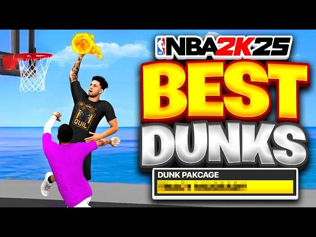 BEST DUNKS & ANIMATIONS on NBA 2K25! HOW TO GET THE BEST DUNKS FOR EVERY BUILD & HEIGHT on NBA 2K25