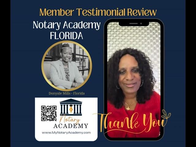 Notary Academy FLORIDA - What is it? Member testimonial. #notaryacademy #notary #notarytips