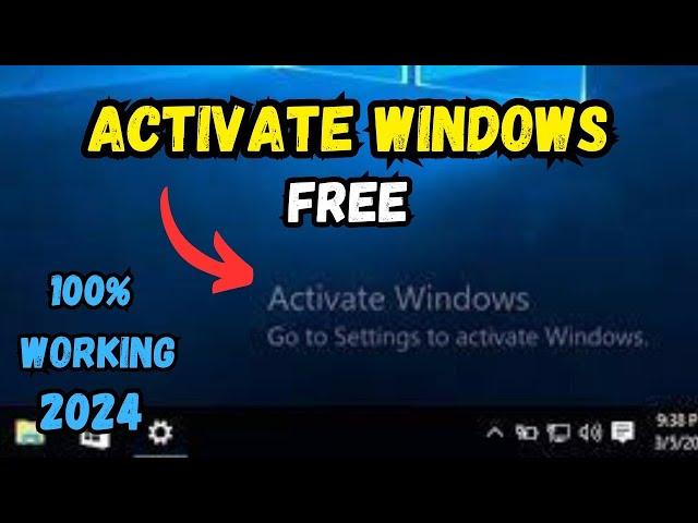 Activate windows 10 and 11 permanently || Windows 10 free activation in 2024