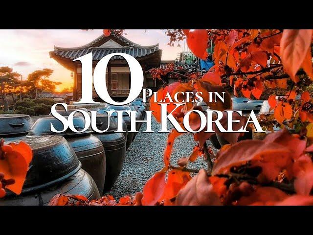 10 Most Beautiful Places to Visit in South Korea 4K  | South Korea Travel Guide