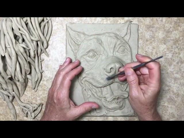 How to sculpt a Pit Bull “Dixie” | Sondra Alexander Art Pet Portraits