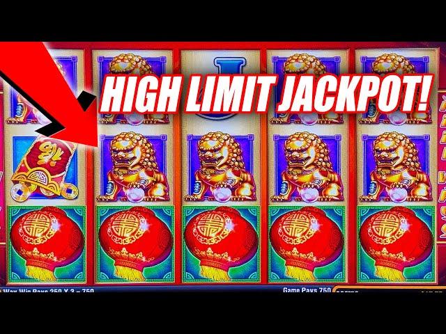 MAX BET HIGH LIMIT JACKPOT  BIG RED LANTERN  $62 MAX BETS!