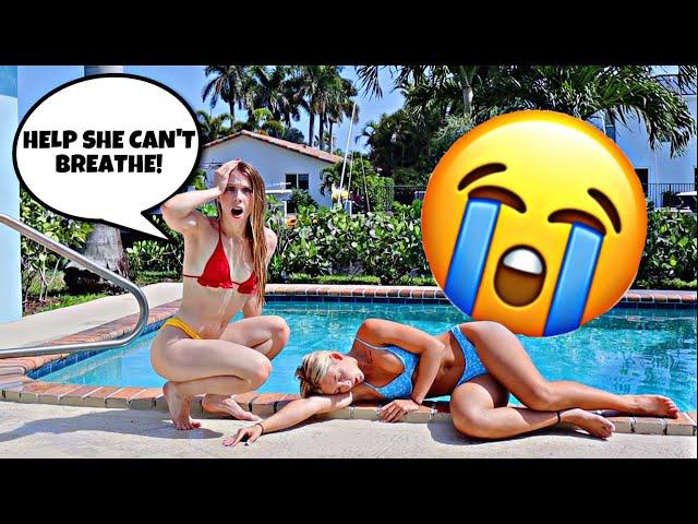 PASSING OUT INTO THE POOL PRANK ON MY BEST FRIEND! *Gone Wrong*