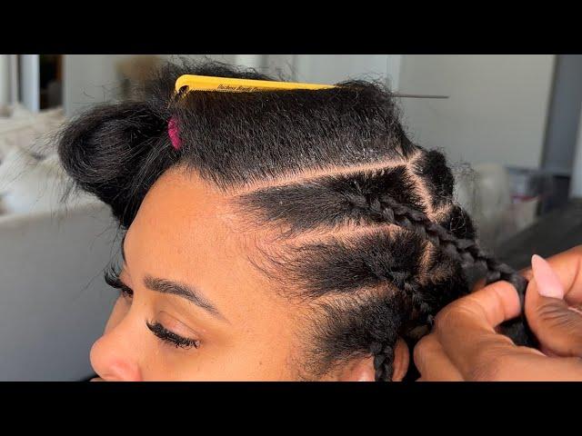 How to shorten your speed time on Goddess Braids | Knotless Braids