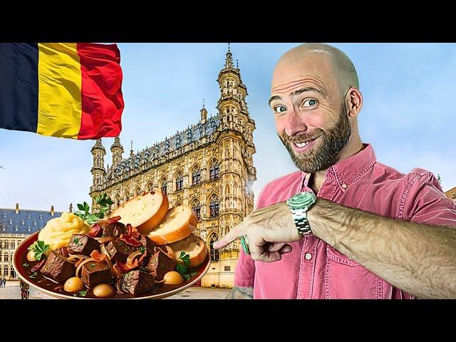 100 Hours in Belgium!!  The Best Belgium Food in Belgium!