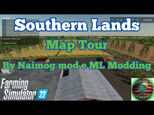 Farming Simulator 22 Southern Lands New Mod Map Tour #Naimog