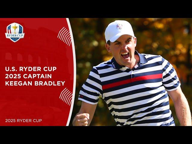 Keegan Bradley Named 2025 U.S. Ryder Cup Captain