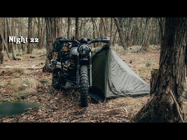 Solo Camping Beside My Motorcycle | Nature ASMR | Silent Vlog