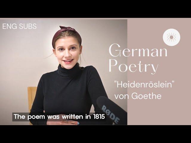 [Learn German with Poetry] Heidenröslein I Wild Rose // Reading Goethe's Poems 