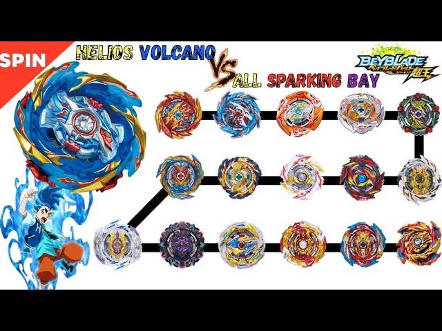 Beyblade Burst Sparking 【Helios Volcano VS ALL Sparking】 베이블레이드 버스트 슈퍼킹 헬리오스 볼케이노VS 올 슈퍼킹 ベイブレードバースト