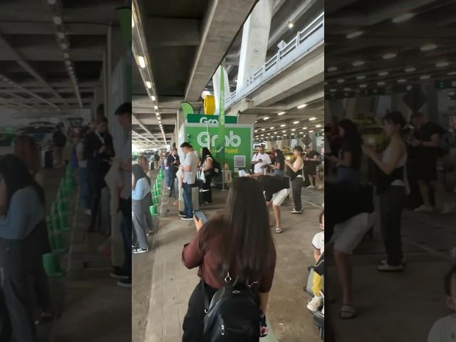 #grab #pickup #point in #bkk #bangkok #airport #waiting for a #taxi to bring me to the #hotel