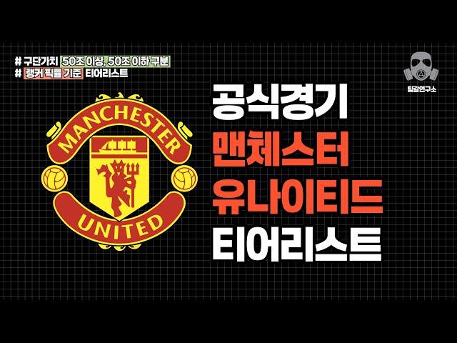 맨체스터 유나이티드 맨유 스쿼드 파워랭킹 포지션별 티어리스트 | FC온라인 피파온라인4