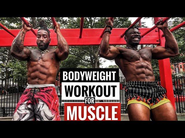 Bodyweight Workout for Muscle Gain | Saiyan Pump @BrolyGainz007 @gokupump