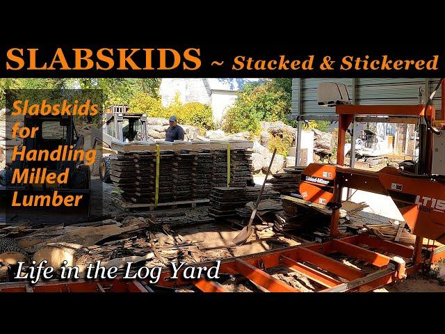 SLABSKIDS - Stacked & Stickered Ash Log ~ Workshop at the Gardens