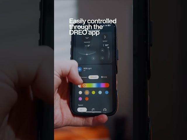 The DREO TurboPoly™ Fan 508S gives you 1500+ RGB colors and full app control. #tech #homecomfort