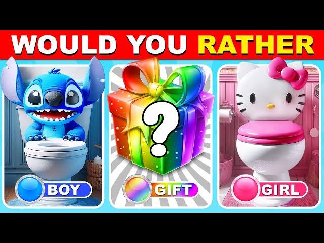 Would You Rather?  Girl or Boy or Mystery Gift Edition ️ Quiz Monster