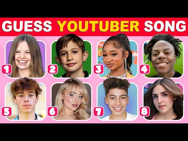 Youtuber Quiz | Guess the Youtuber by SONGS | The Royalty Family, Jeremy Hutchins, Salish Matter