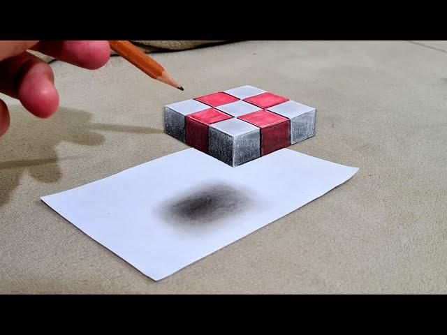 3d drawing on paper easy