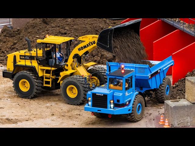 CRAZY RC Excavator and RC Construction Vehicles in ACTION