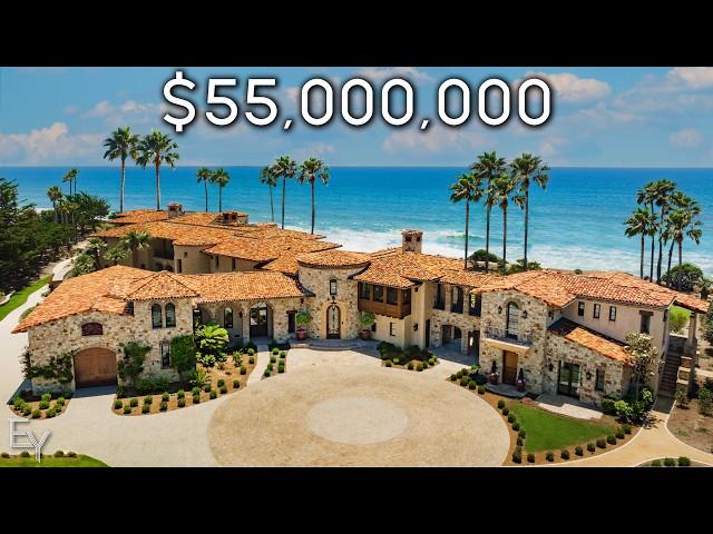 Inside a $55,000,000 OCEANFRONT California Mega Mansion