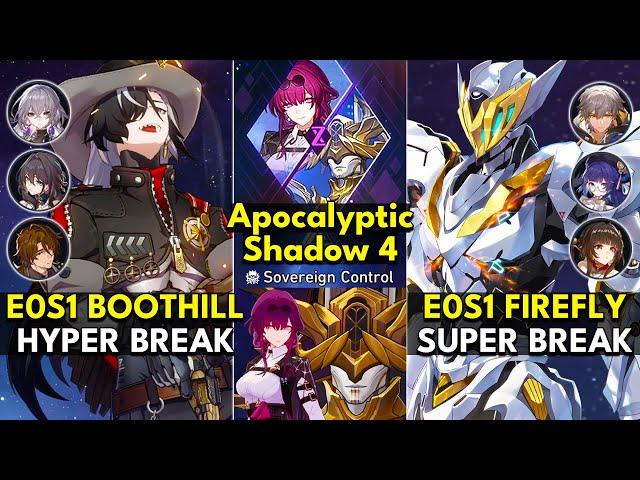 E0S1 Boothill Hyper Break & E0S1 Firefly Super Break | Apocalyptic Shadow Floor 4 3 Stars | Honkai