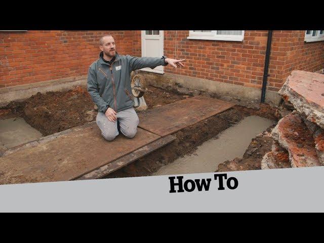 How to Dig the Foundations: How to Build an Extension (2)