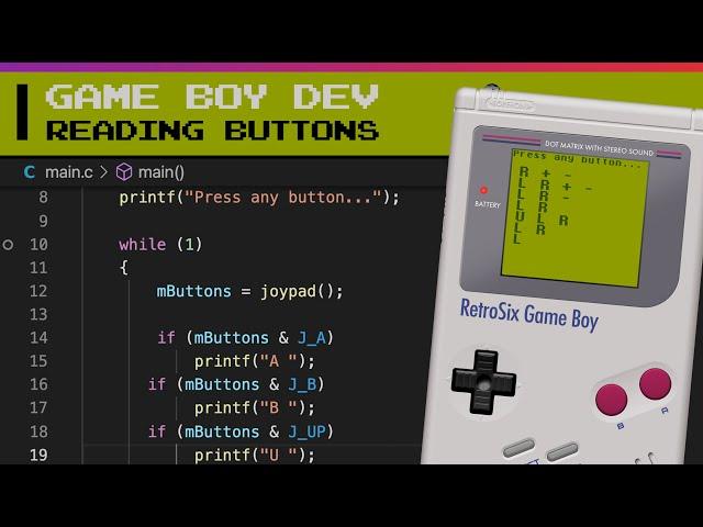 Game Boy Development - 01. Reading Buttons