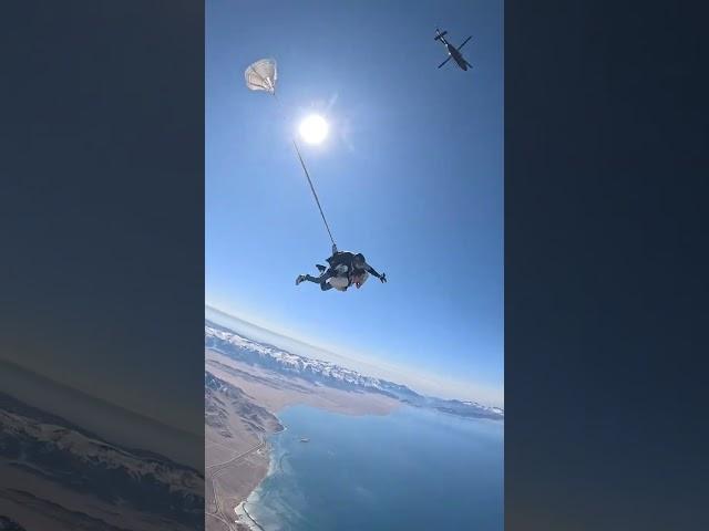 What is it like to look at Lake Selim from an altitude of 4700 meters #Skydiving at Lake S