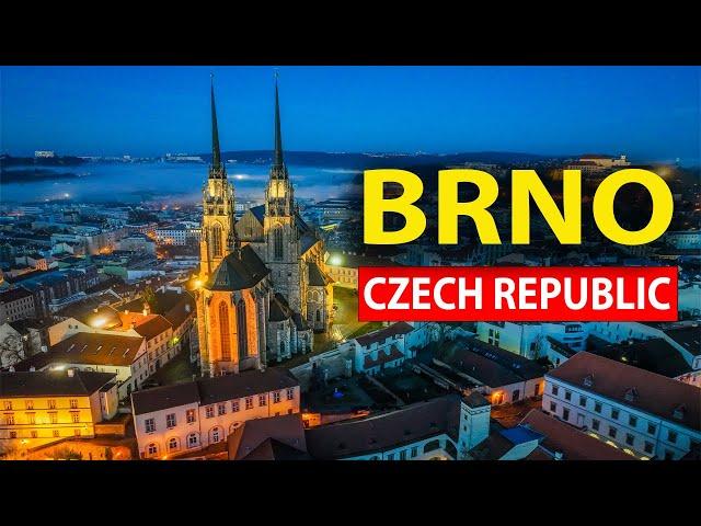  Brno Czech Republic from a drone: Sunrise from the sky!