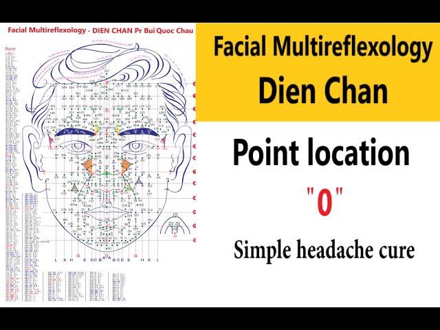 Facial Reflexology Dien Chan Pr Bui Quoc Chau | Point 0 : Simple headache cure