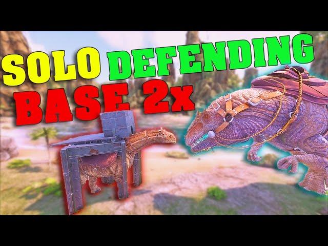 Solo Defending Base, They Got Banned?! MTS 4 Man PVP S3E31 | Ark: Survival Evolved