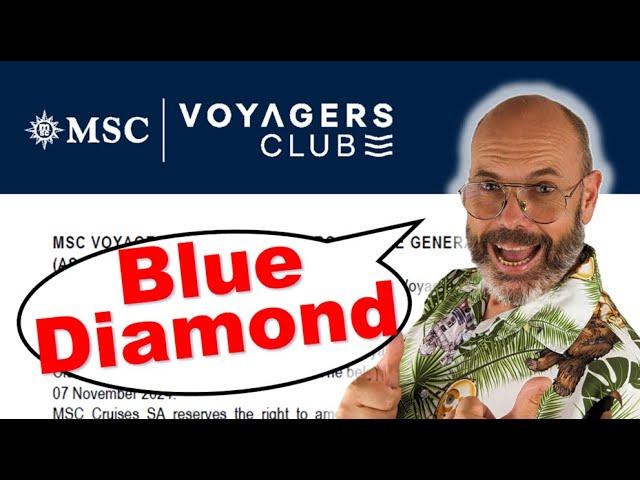 Blue Diamond, MSC Voyagers Club new and highest level