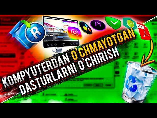 KOMPYUTERDA O'CHMAYOTGAN DASTURLARNI O'CHIRISH // YOUR UNISTALLER PRO