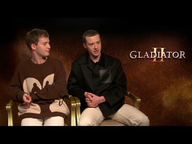 GLADIATOR II: Fred Hechinger and Joseph Quinn official movie interview | ScreenSlam