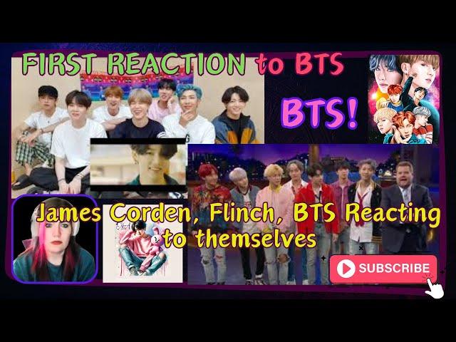 James Corden, Flinch, Mv vs Reality, BTS Reacting to dynamite