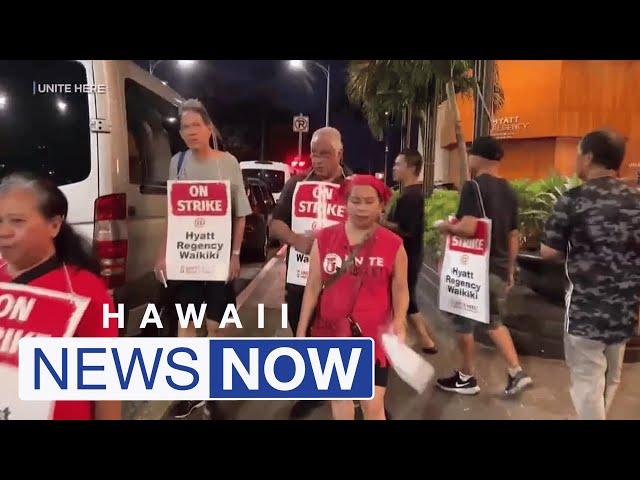 Strike begins for 5,000 hotel workers in Waikiki, Kauai, this Labor Day weekend