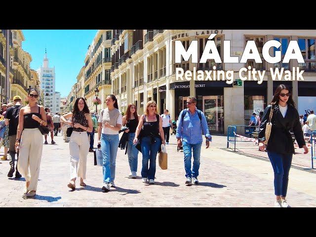 Málaga, Spain in 4K – Relaxing City Walk with Nature Sounds [2025]
