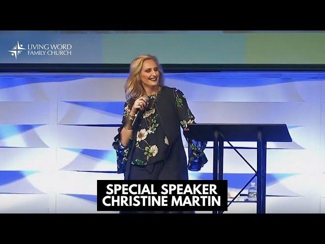 SPECIAL SPEAKER: Christine Martin