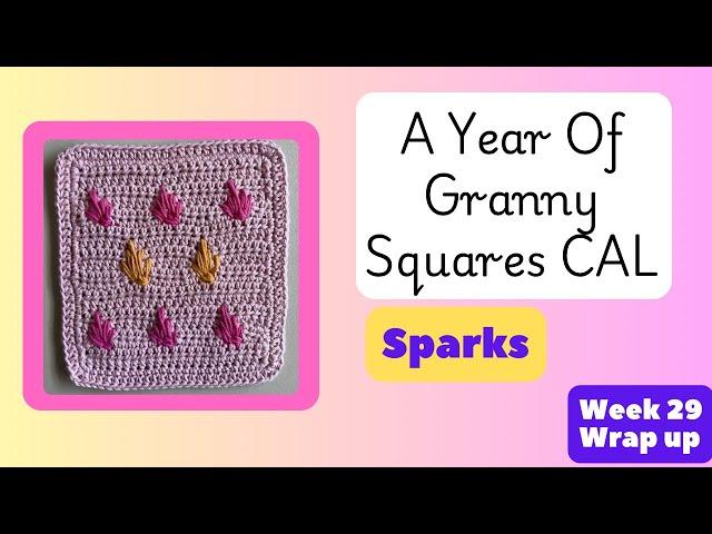 A Year of Granny Squares CAL - Week 29 Wrap up #ayearofgrannysquarescal