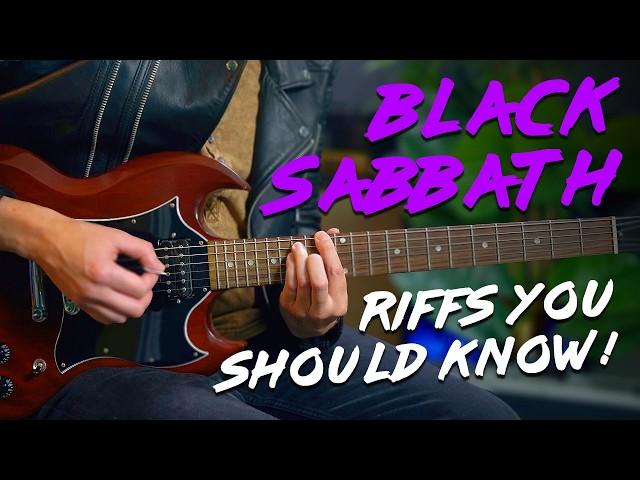 Top Black Sabbath Riffs YOU SHOULD KNOW!